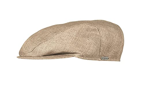Wigens Summer Ivy 100% Hopsack Linen Cap (60, Sand)