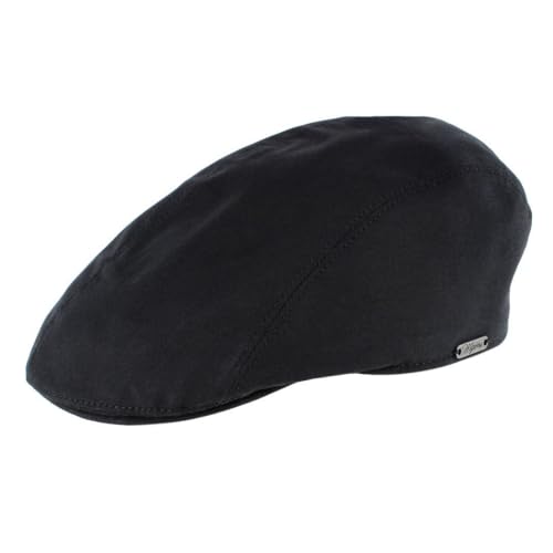 Wigens Men's Water Resistent Ivy Modern Cap, 61, Black