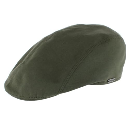 Wigens Men's Water Resistent Ivy Modern Cap, 61, Olive